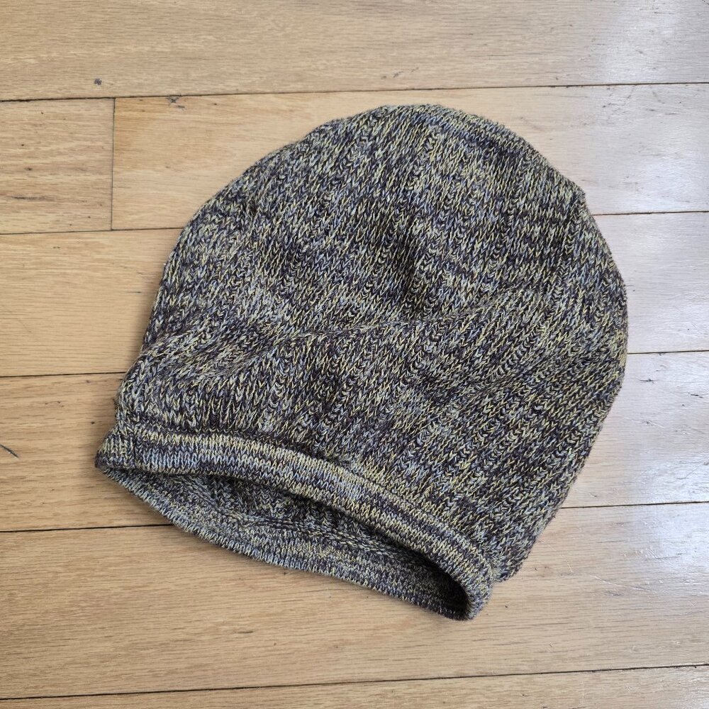 granola | tan brown boho knit tam beret hat